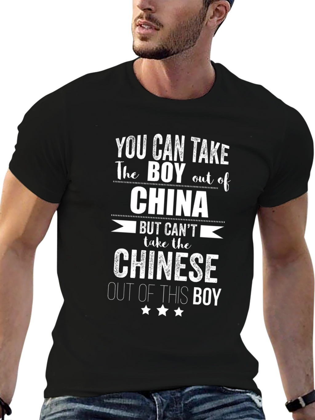 Funny Boy Out of China Graphic T-Shirt