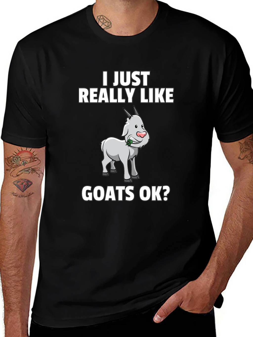 I Just Really Like Goats OK? Graphic Tee