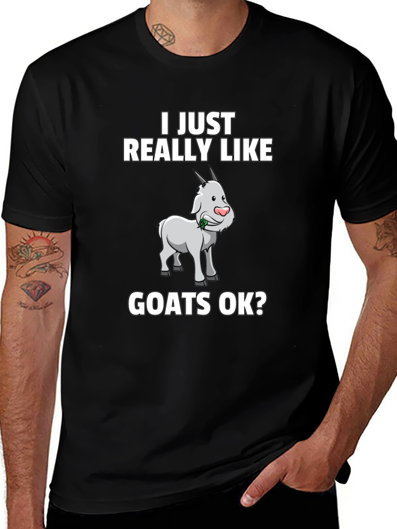 I Just Really Like Goats OK? Graphic Tee