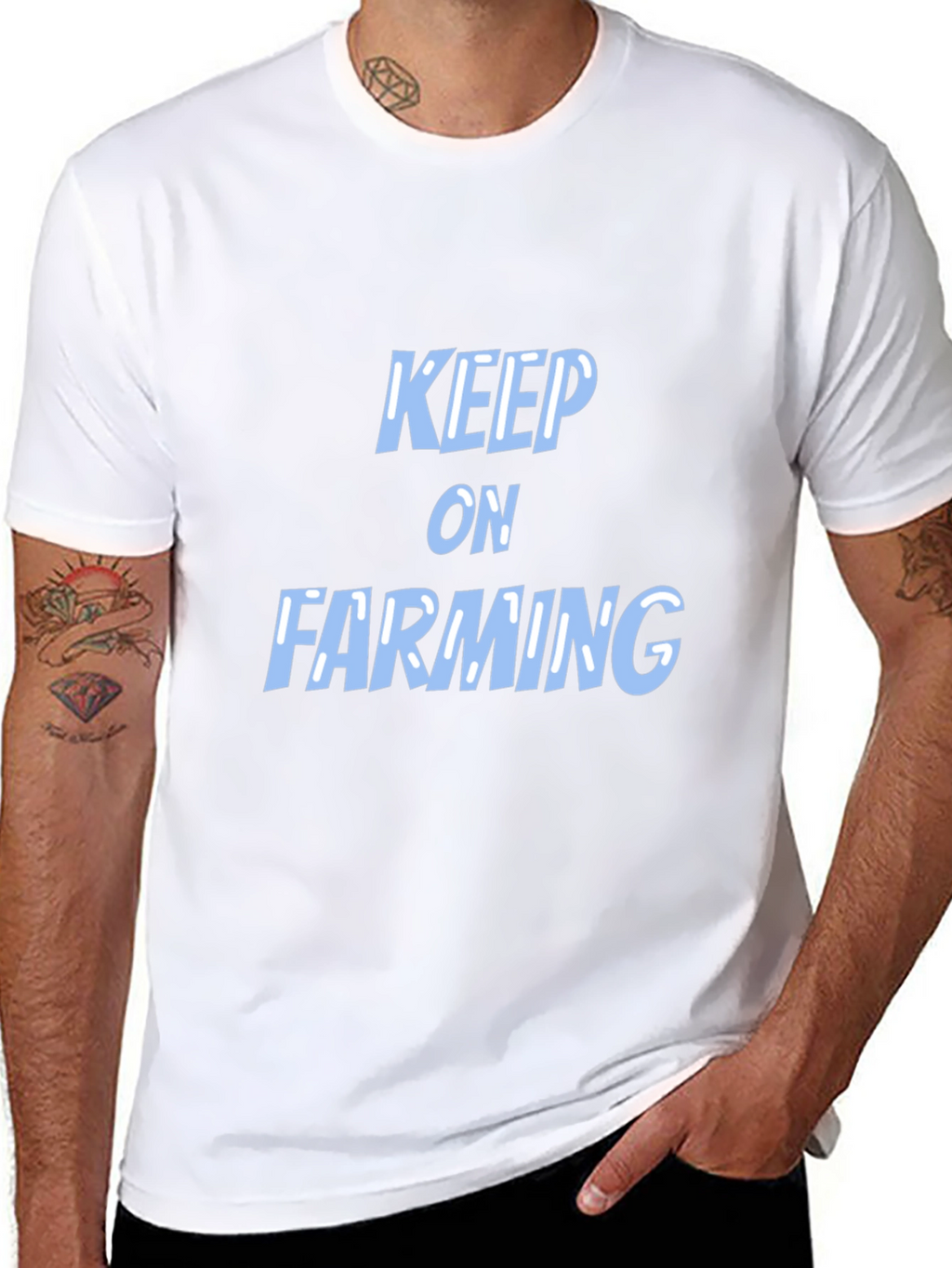 Keep on Farming Black T-Shirt