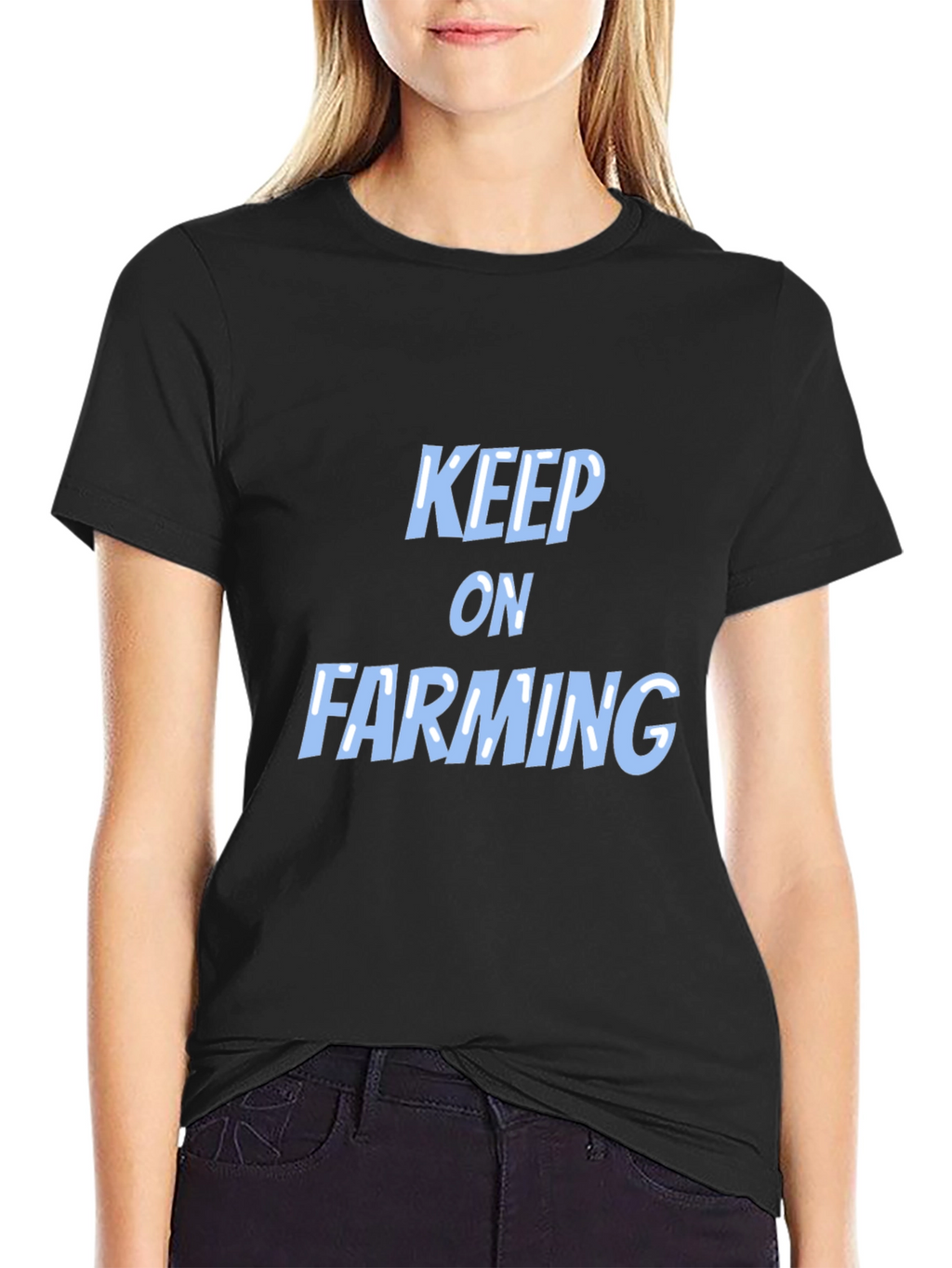 Keep on Farming Black T-Shirt