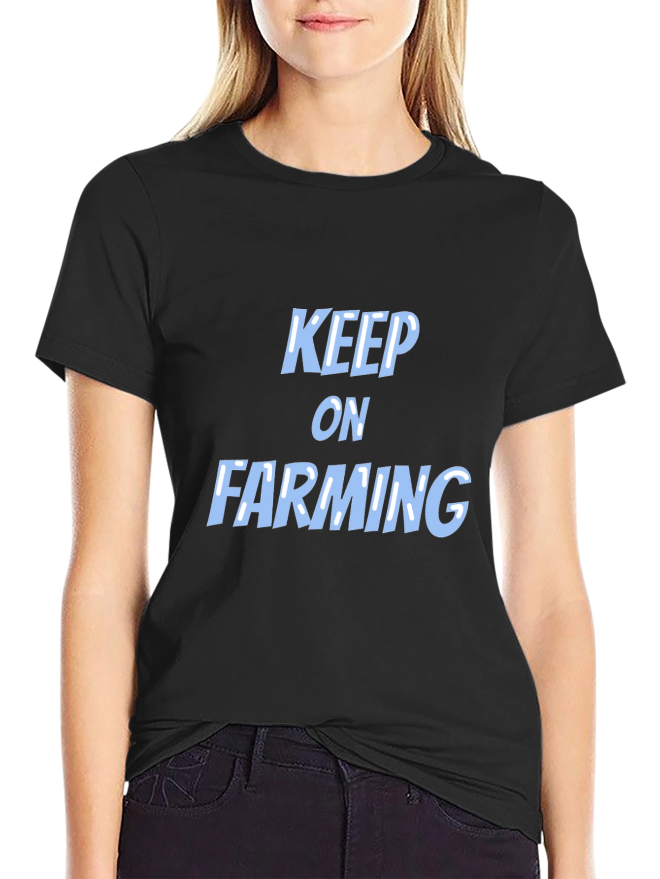 Keep on Farming Black T-Shirt