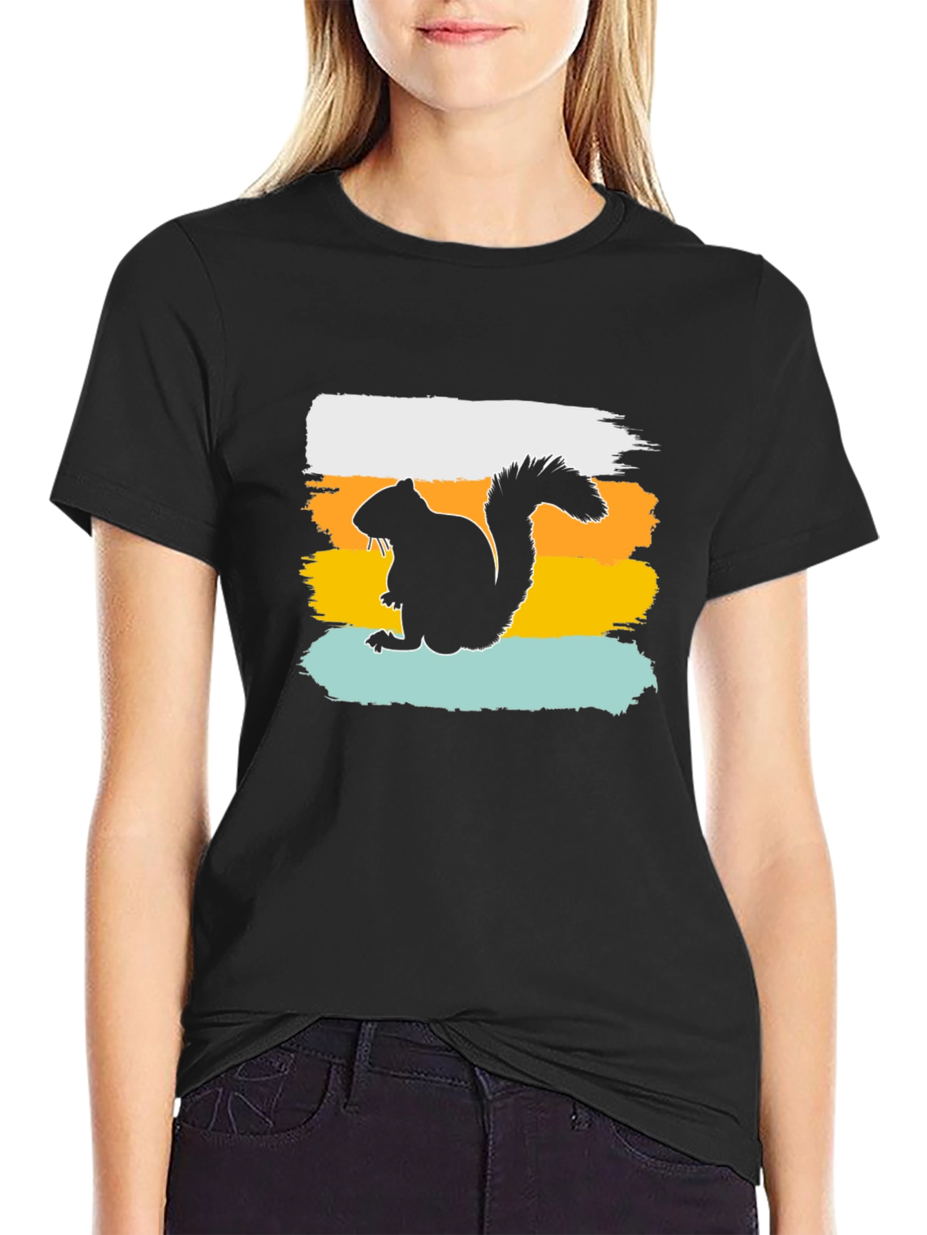 Squirrel Silhouette T-Shirt - Graphic Tee