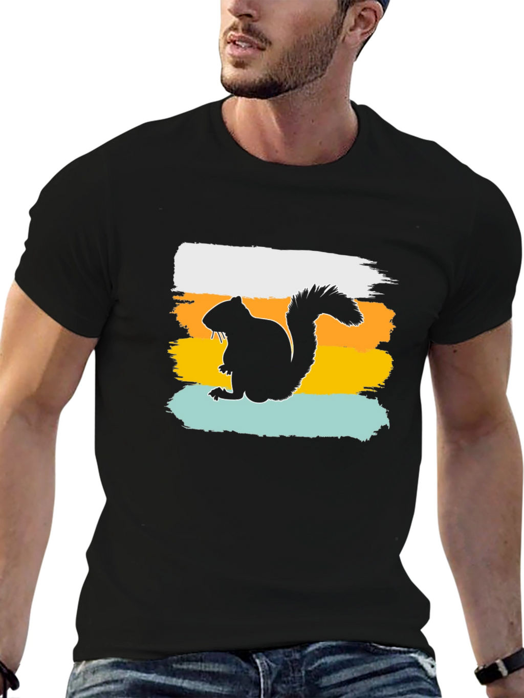 Squirrel Silhouette T-Shirt - Graphic Tee