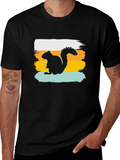 Squirrel Silhouette T-Shirt - Graphic Tee