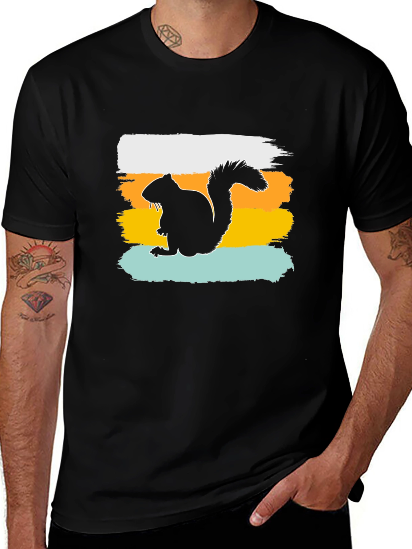 Squirrel Silhouette T-Shirt - Graphic Tee