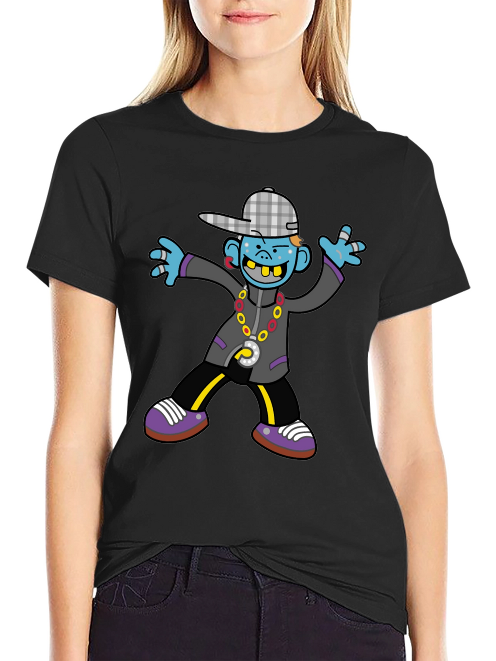 Urban Cartoon Graphic Tee - Unique Style