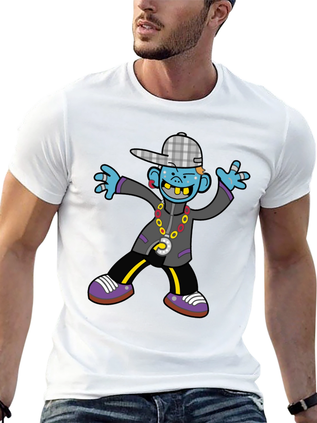 Urban Cartoon Graphic Tee - Unique Style