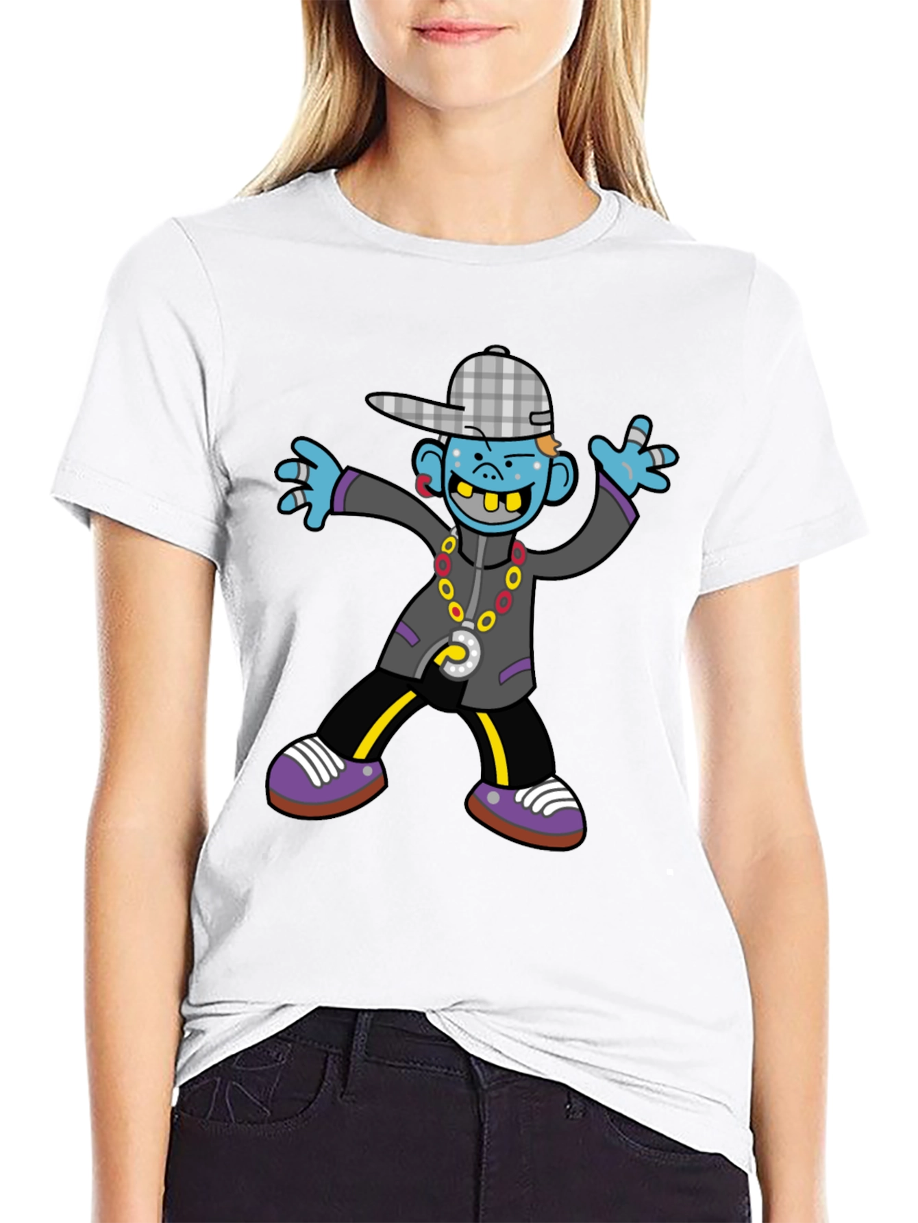 Urban Cartoon Graphic Tee - Unique Style