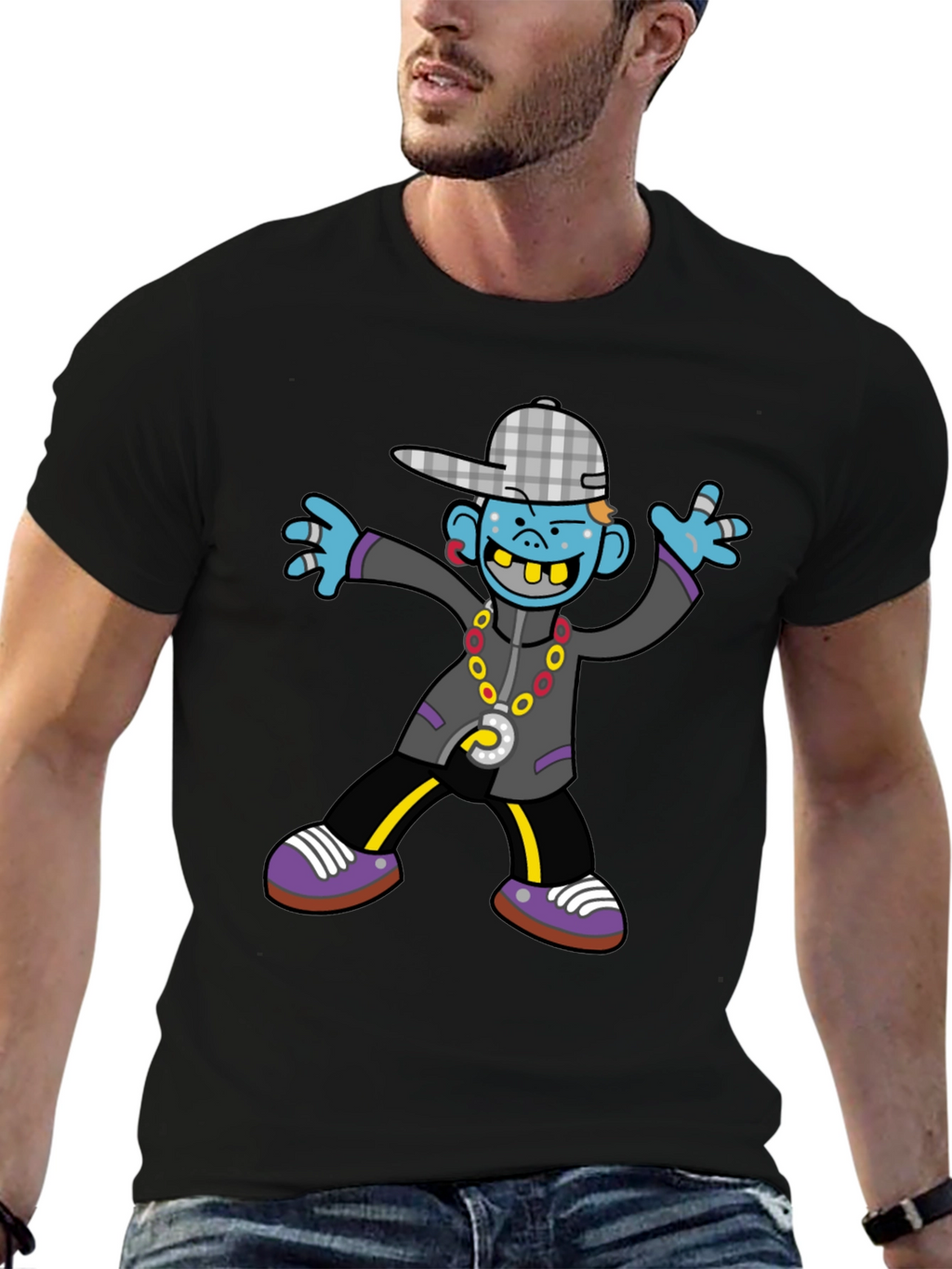 Urban Cartoon Graphic Tee - Unique Style