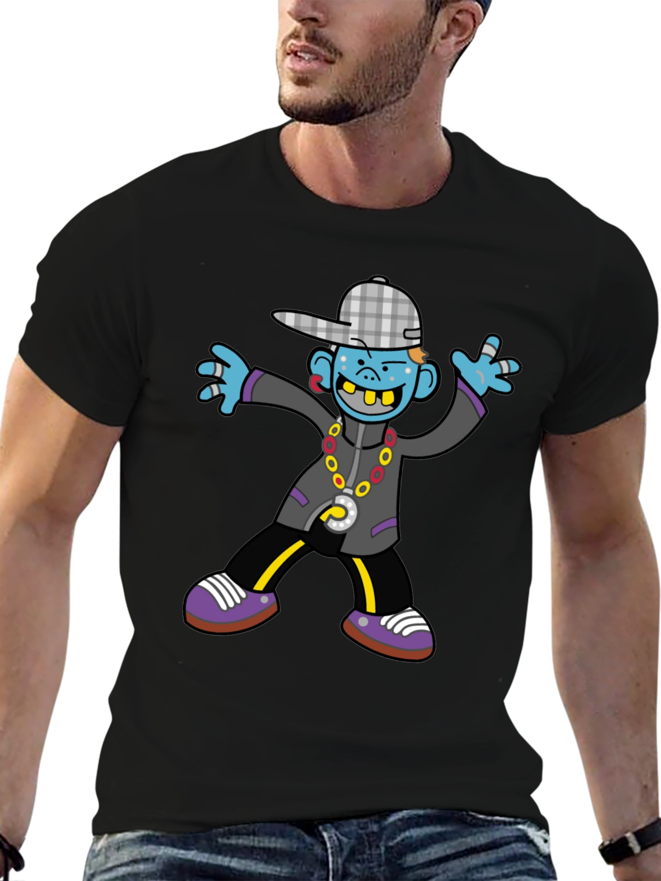 Urban Cartoon Graphic Tee - Unique Style