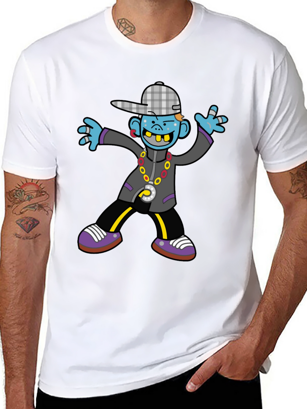 Urban Cartoon Graphic Tee - Unique Style