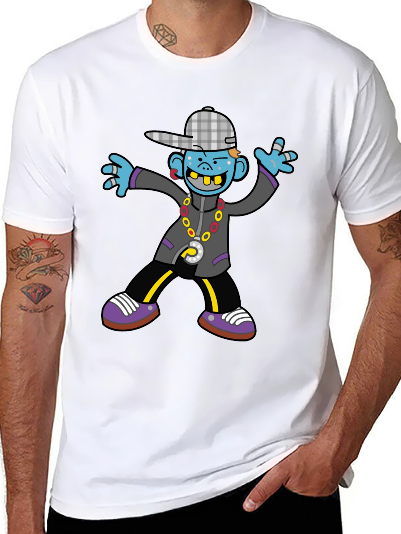 Urban Cartoon Graphic Tee - Unique Style