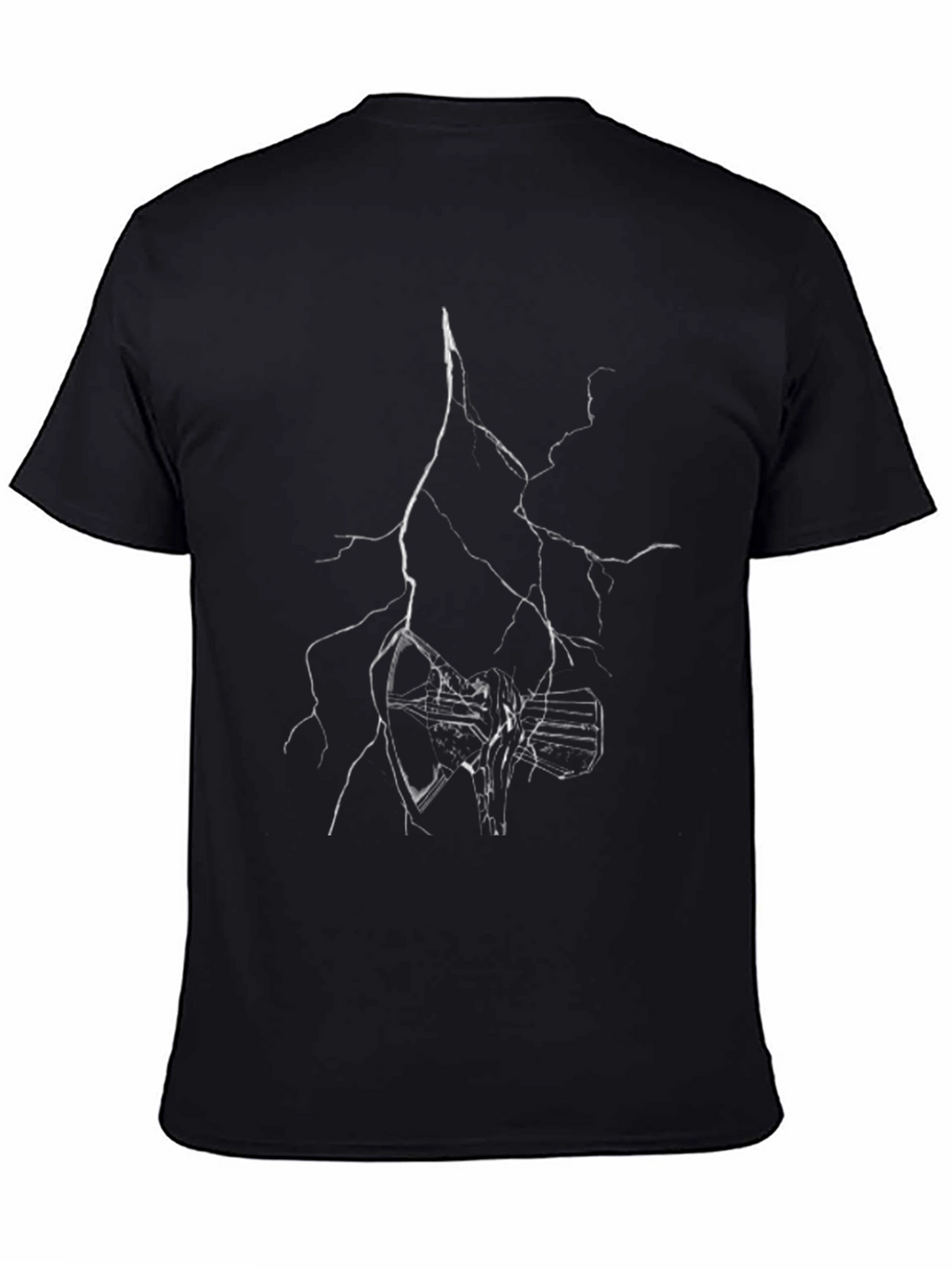 Shattered Glass Graphic Black Tee