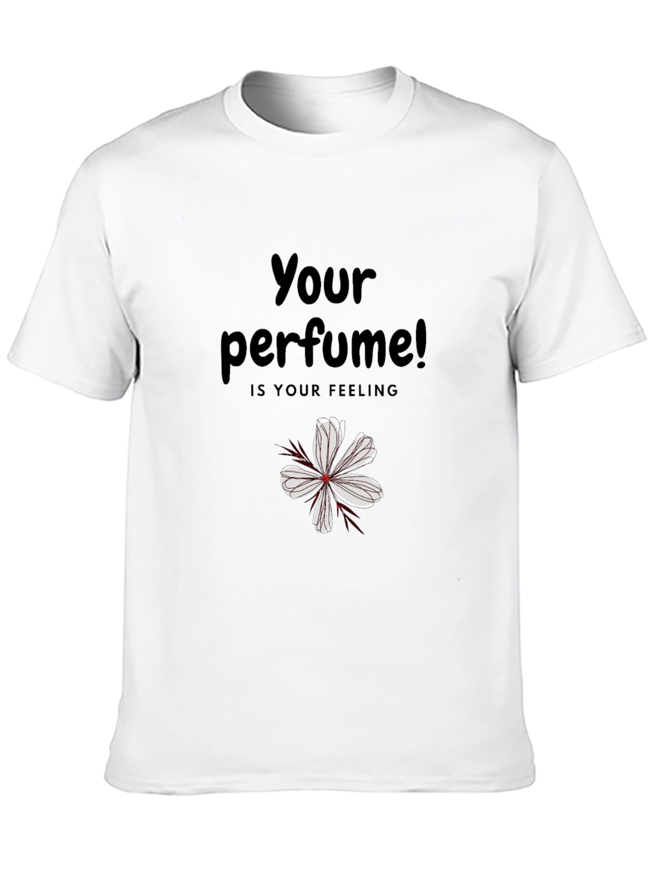 Your Perfume Feeling Black Graphic Tee