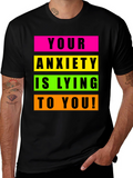 Anxiety Awareness Graphic Tee - Unisex Black T-Shirt