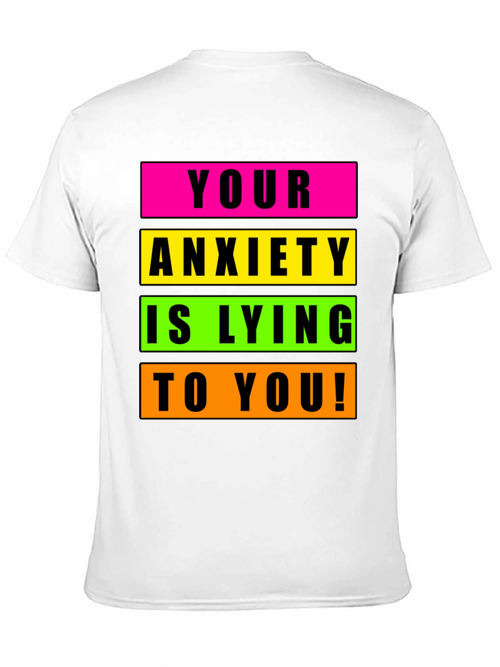 Anxiety Awareness Graphic Tee - Unisex Black T-Shirt