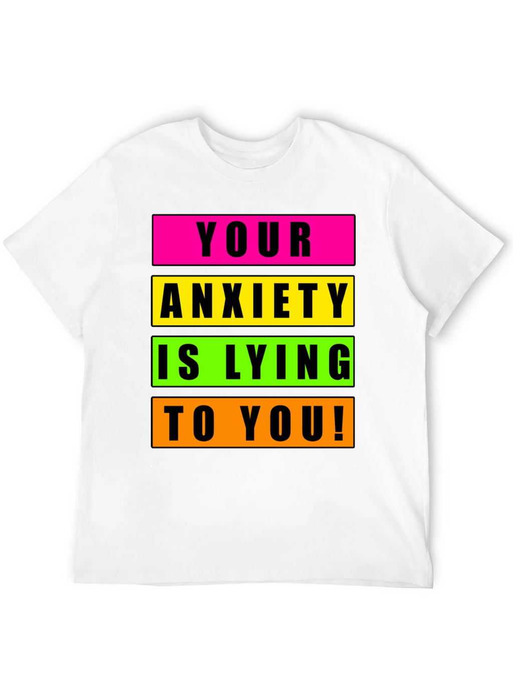 Anxiety Awareness Graphic Tee - Unisex Black T-Shirt