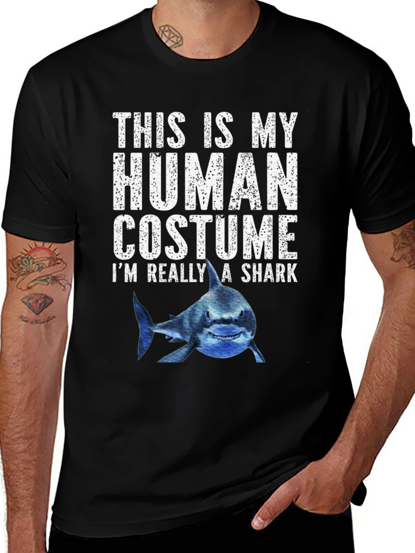 Human Costume Shark T-Shirt