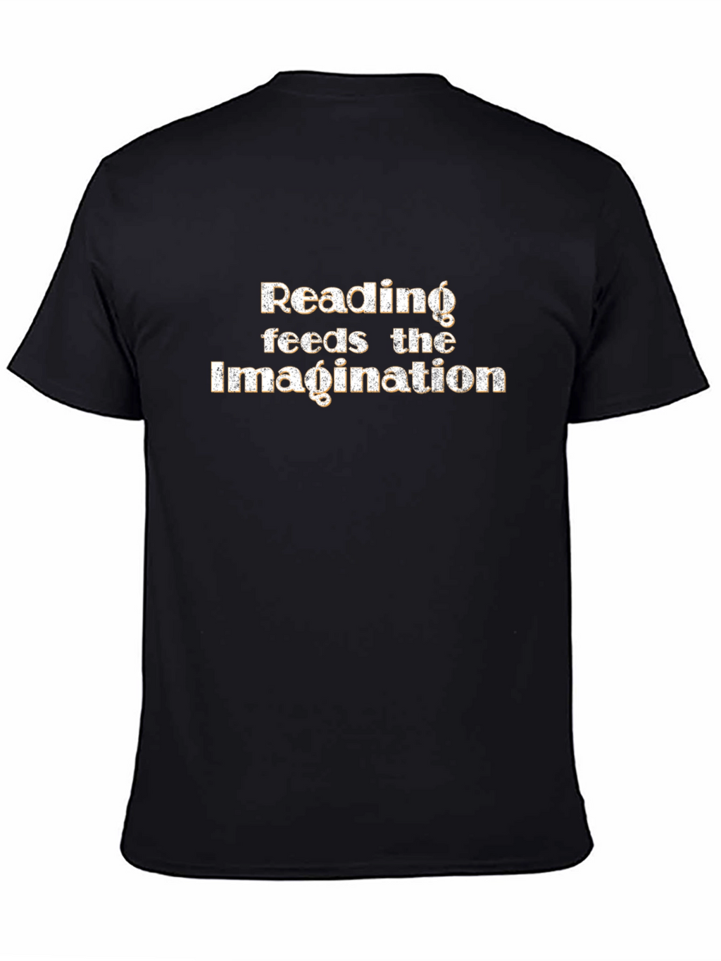 Reading Feeds The Imagination Black Graphic Tee