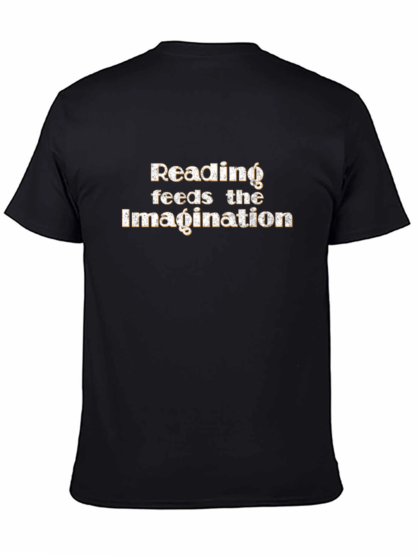 Reading Feeds The Imagination Black Graphic Tee
