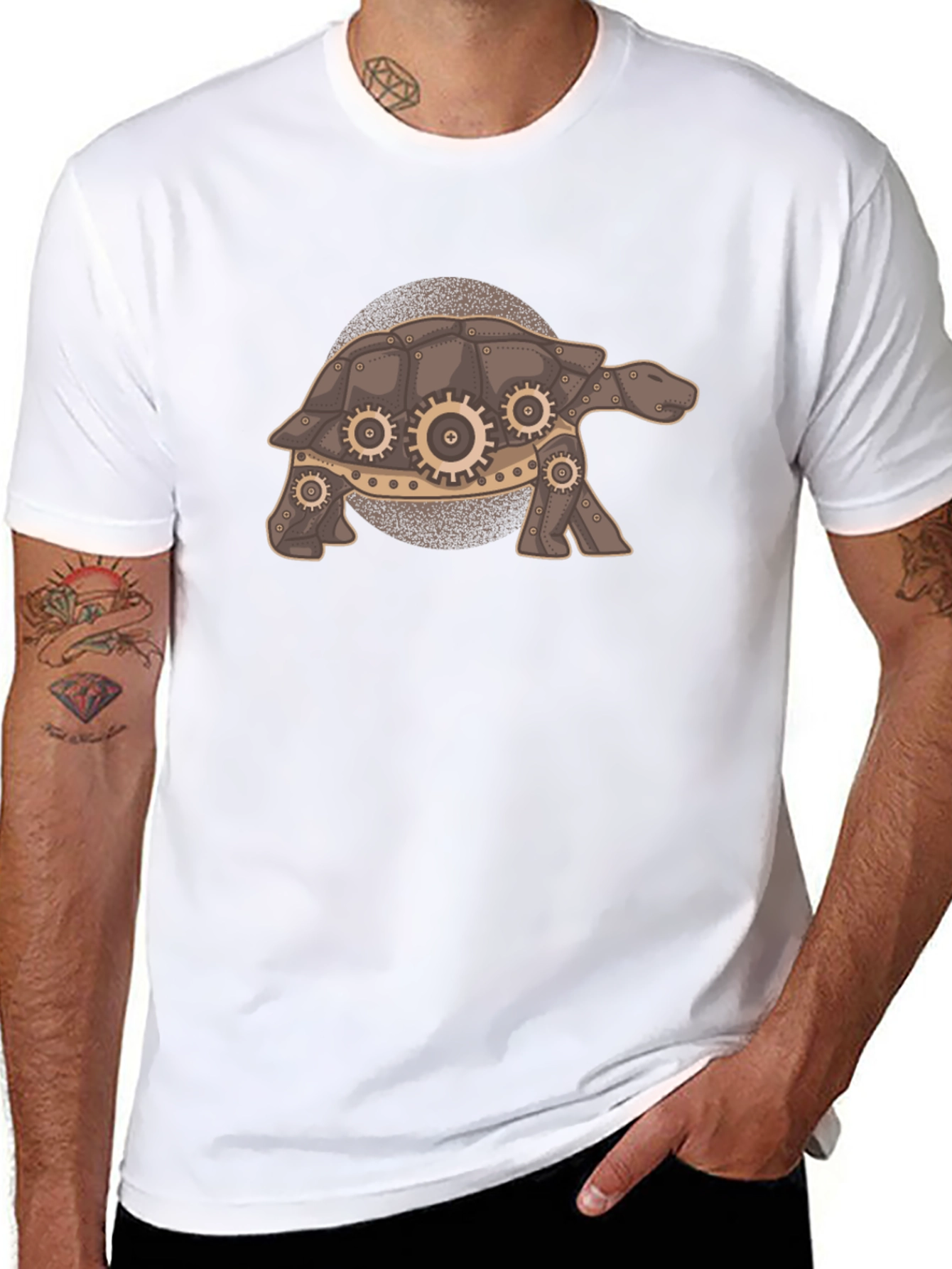 Steampunk Turtle T-Shirt - Unique Graphic Tee