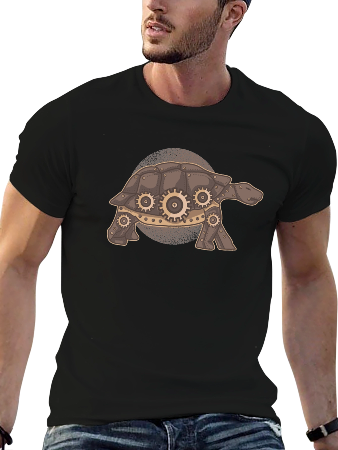 Steampunk Turtle T-Shirt - Unique Graphic Tee