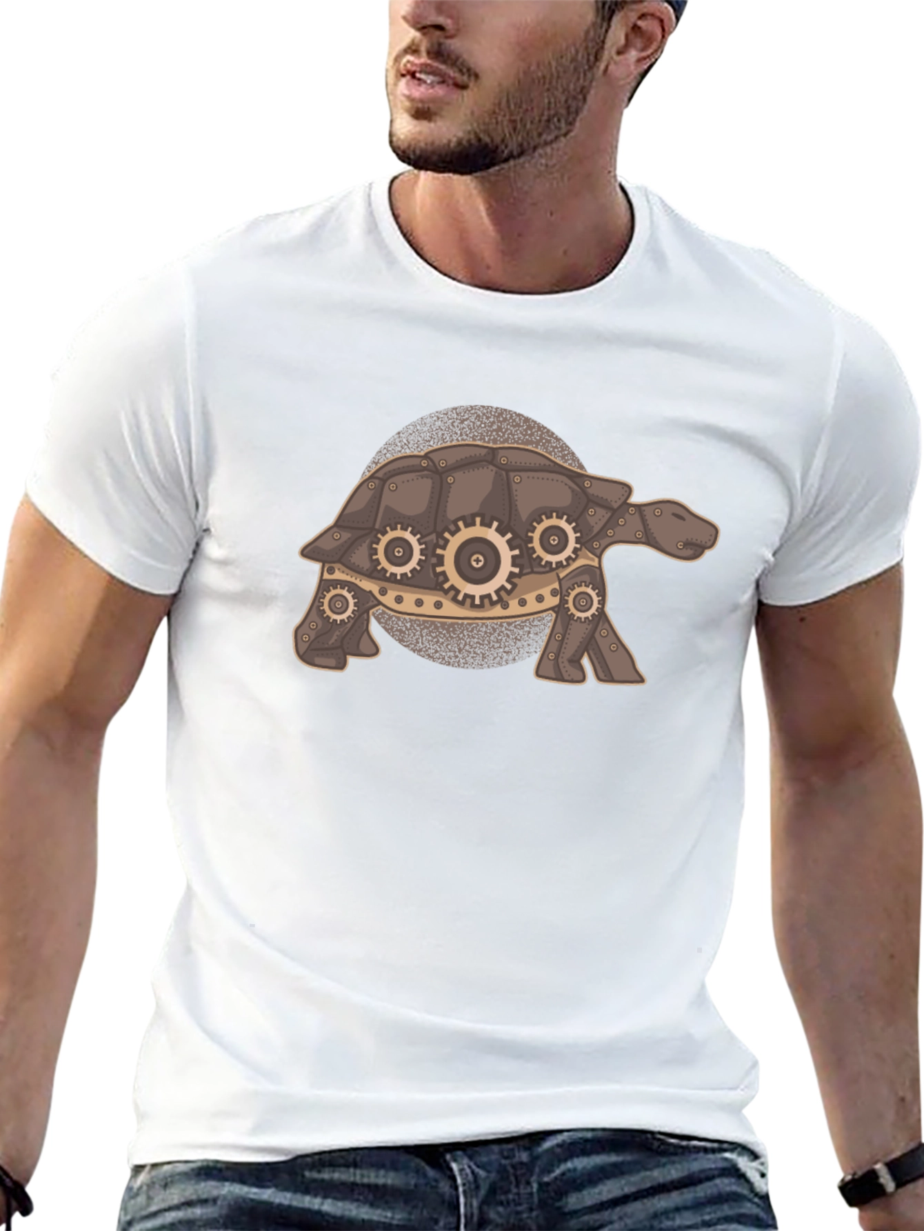 Steampunk Turtle T-Shirt - Unique Graphic Tee