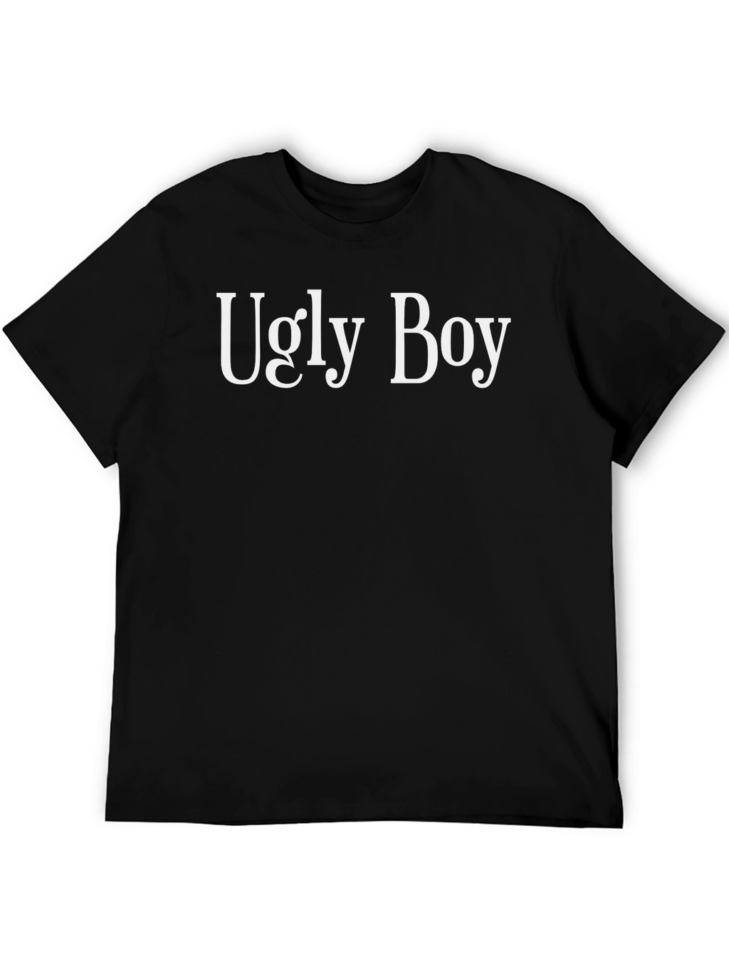 Ugly Boy Graphic Tee - Classic Crew Neck T-Shirt