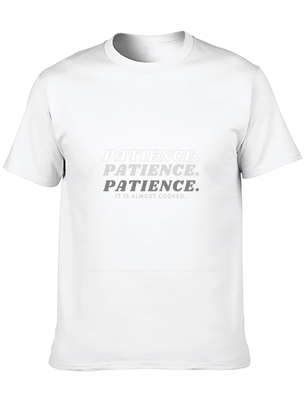 Patience Almost Cooked Black T-Shirt