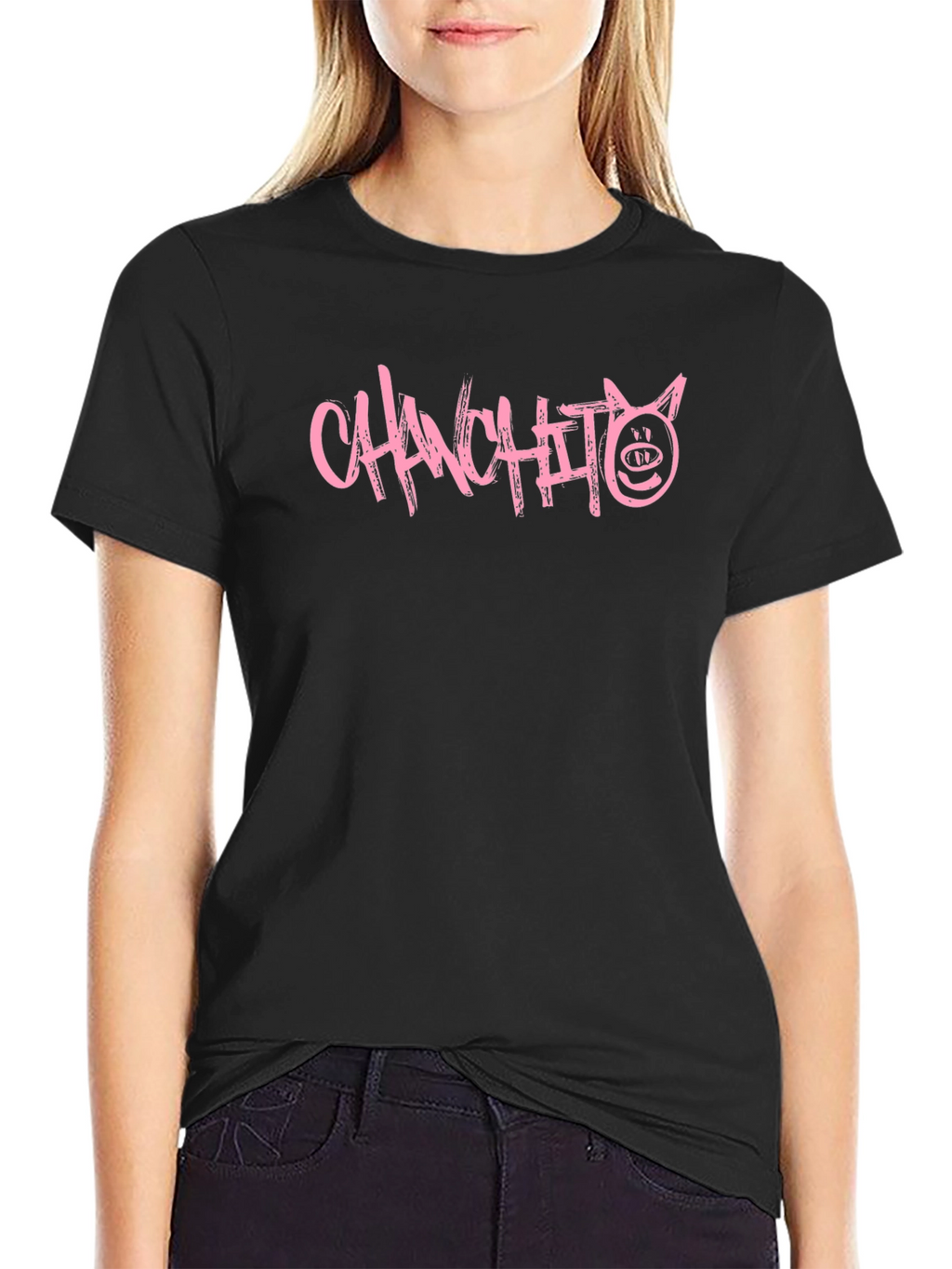 Chanchito Pig Graphic T-Shirt - Black