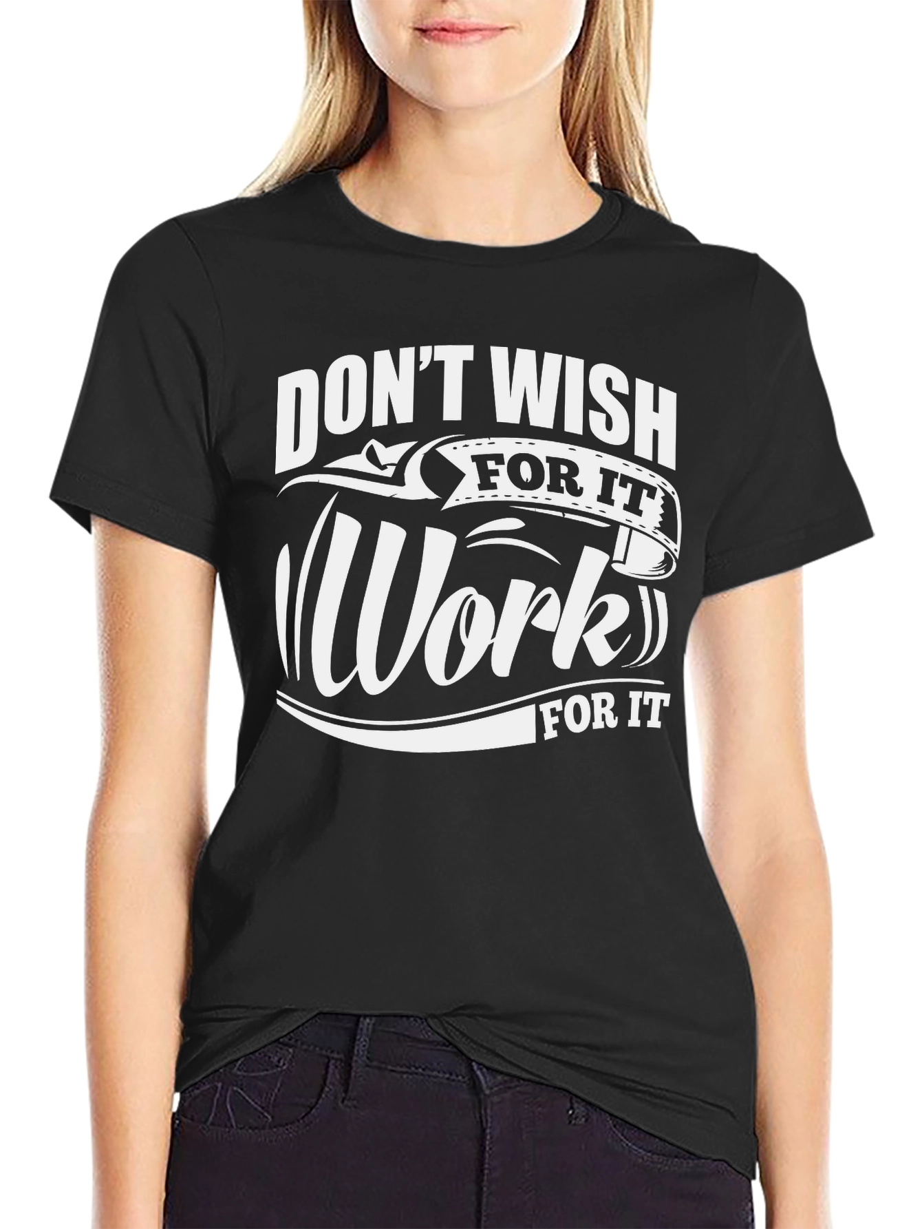Work for It Graphic Tee - Motivational Design
