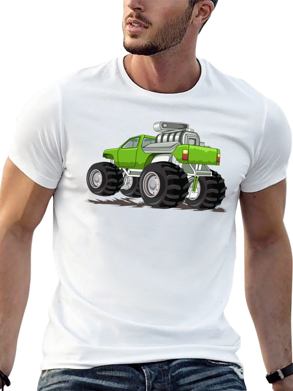 Monster Truck Graphic Tee - Black
