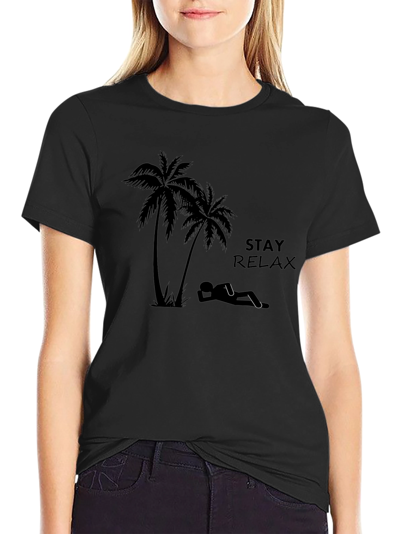 Stay Relaxed Graphic T-Shirt - Beach Vibe Tee