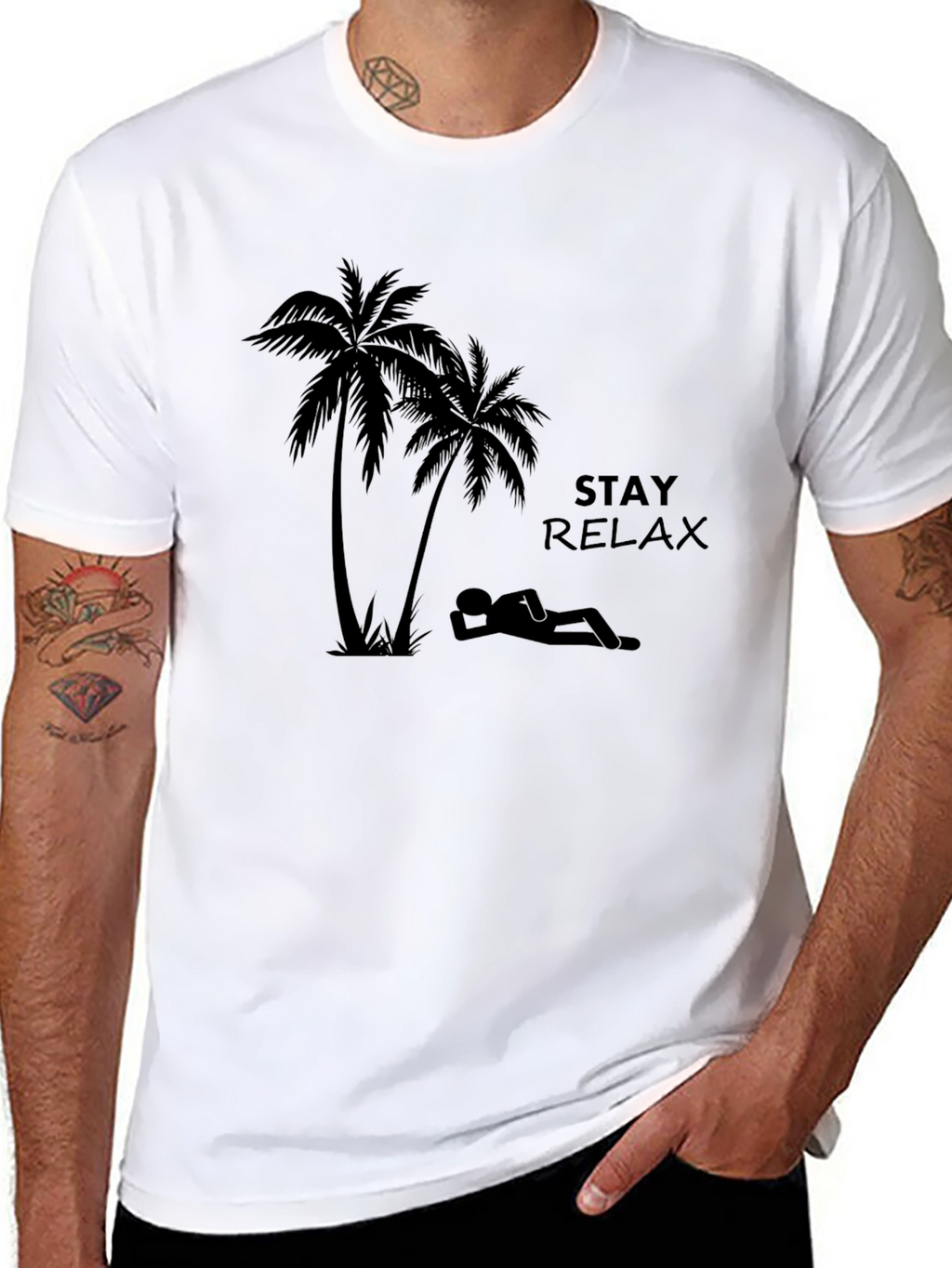 Stay Relaxed Graphic T-Shirt - Beach Vibe Tee