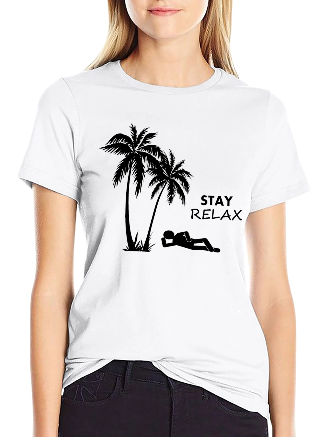 Stay Relaxed Graphic T-Shirt - Beach Vibe Tee