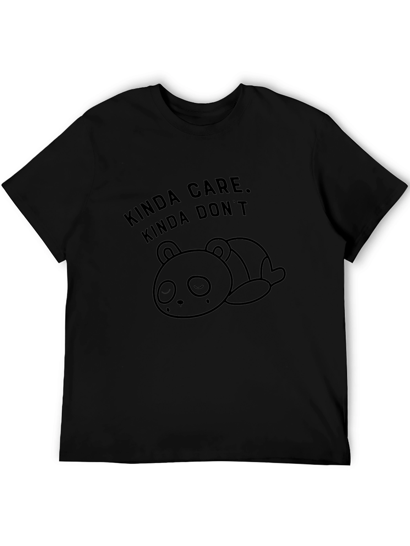 Kinda Care Kinda Dont Panda T-Shirt - Funny Graphic Tee