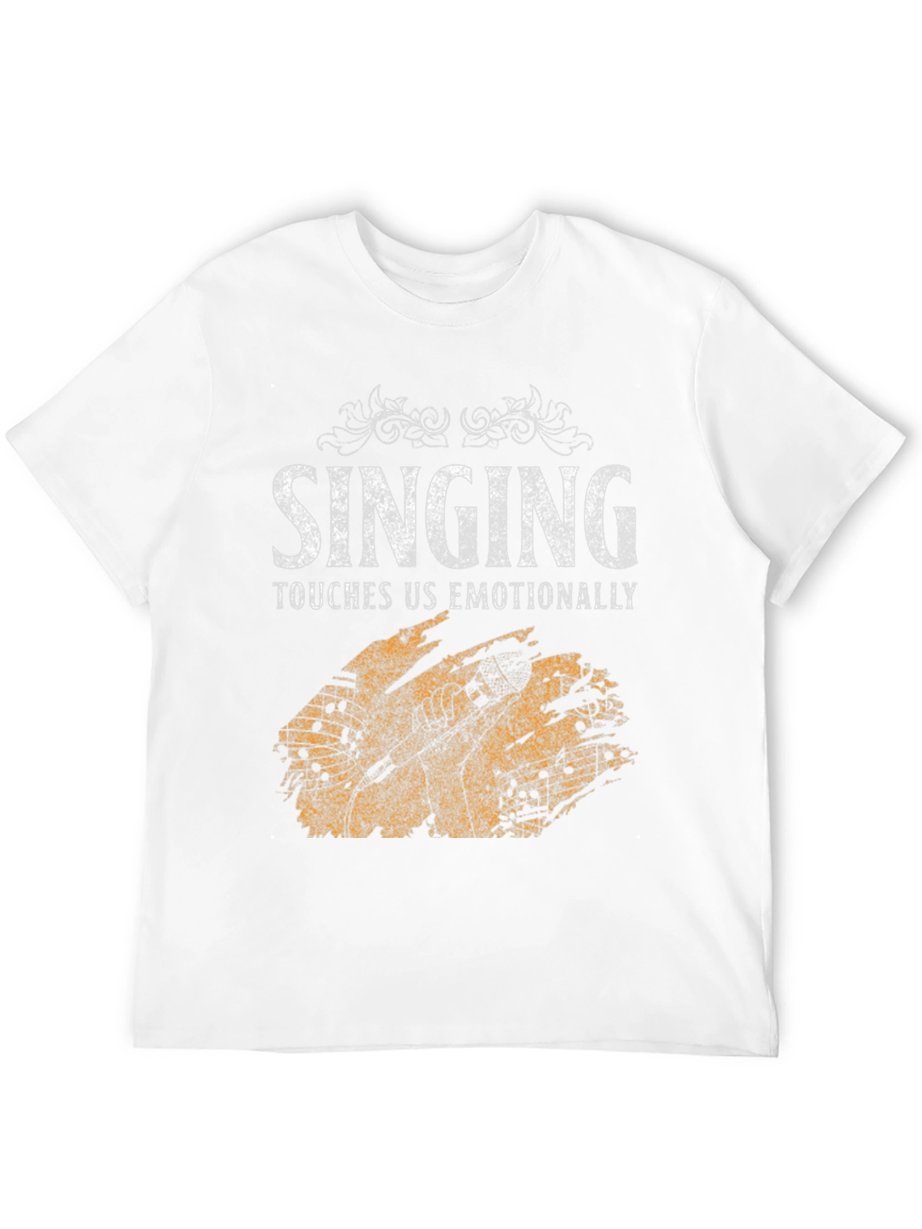 Singing Touches Us Emotionally Black T-Shirt