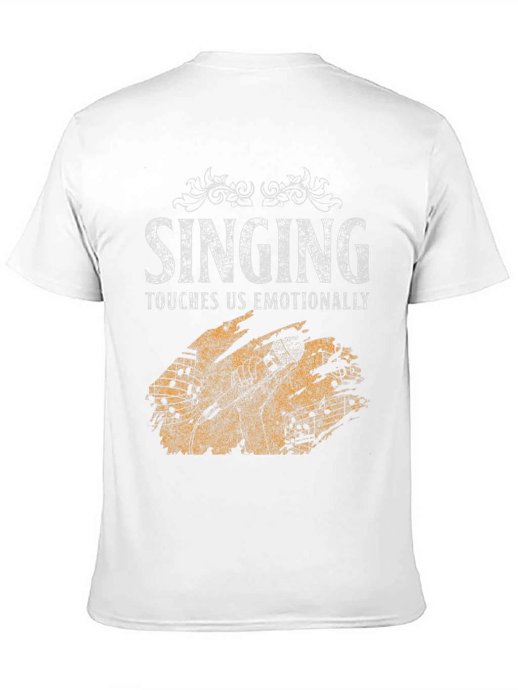 Singing Touches Us Emotionally Black T-Shirt