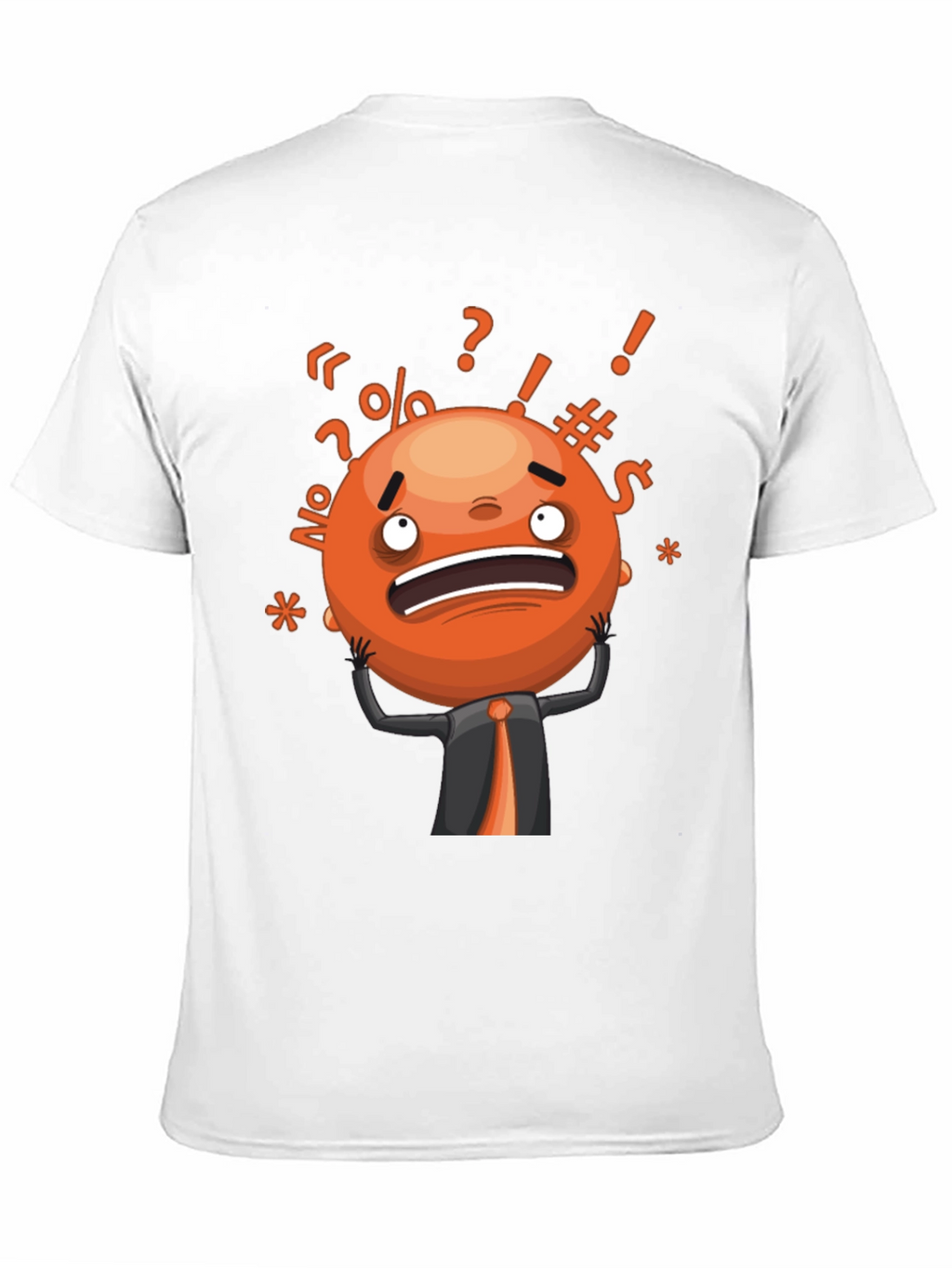 Stressed Out Emoji Graphic T-Shirt - Black