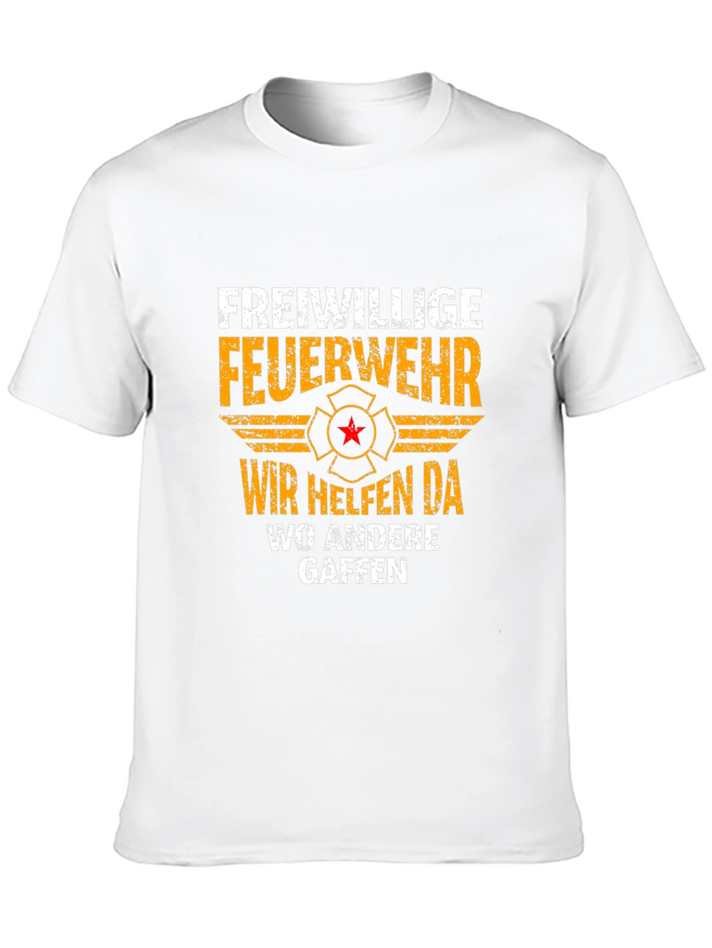 Volunteer Firefighter T-Shirt - Wir Helfen Da
