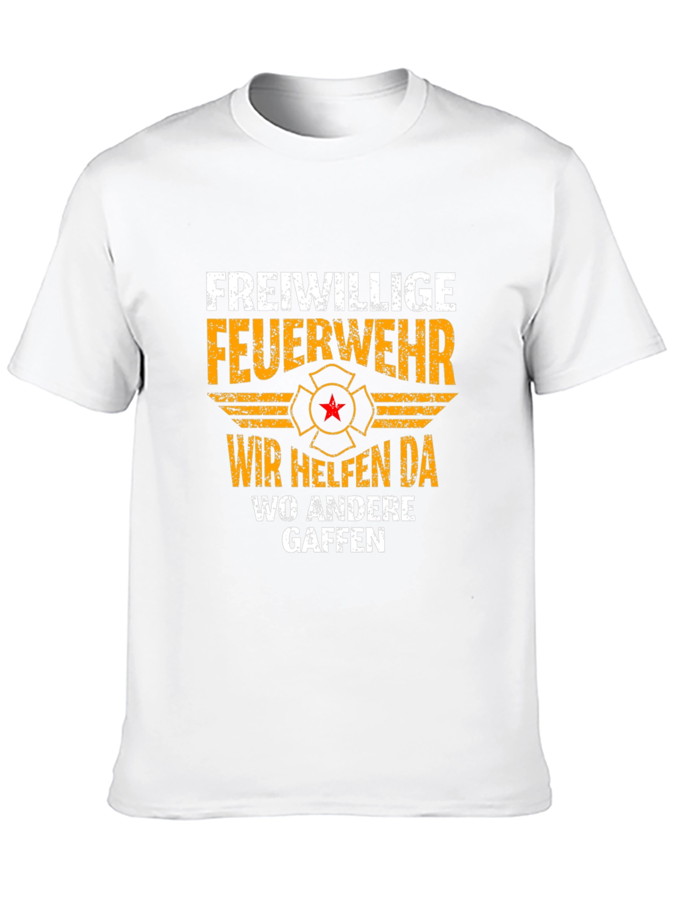 Volunteer Firefighter T-Shirt - Wir Helfen Da