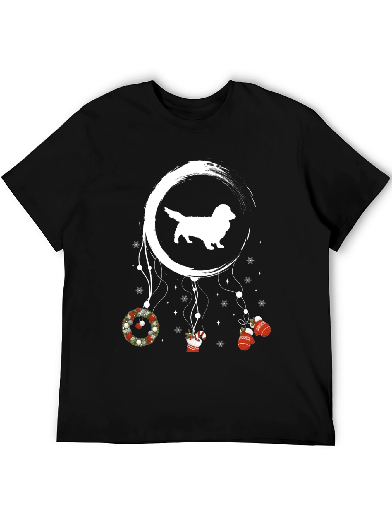 Festive Dachshund Dreamcatcher Graphic Tee