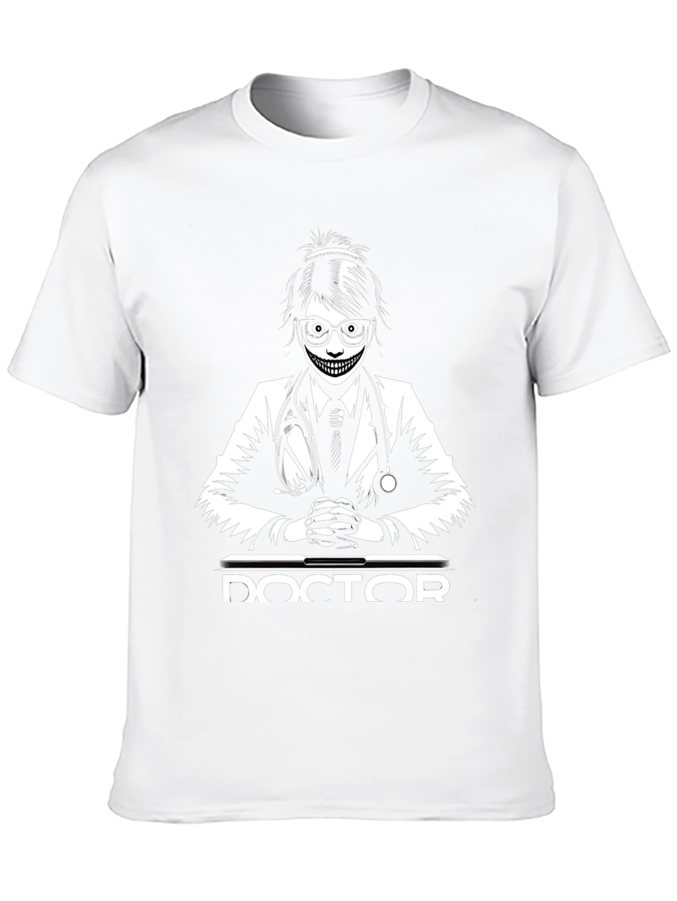 Doctor Horror Graphic Black T-Shirt