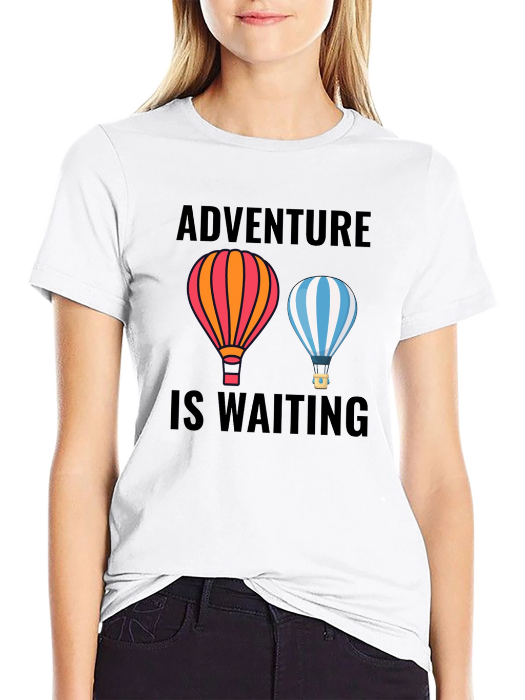 Adventure Awaits Graphic Tee | Hot Air Balloon T-Shirt