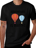 Adventure Awaits Graphic Tee | Hot Air Balloon T-Shirt