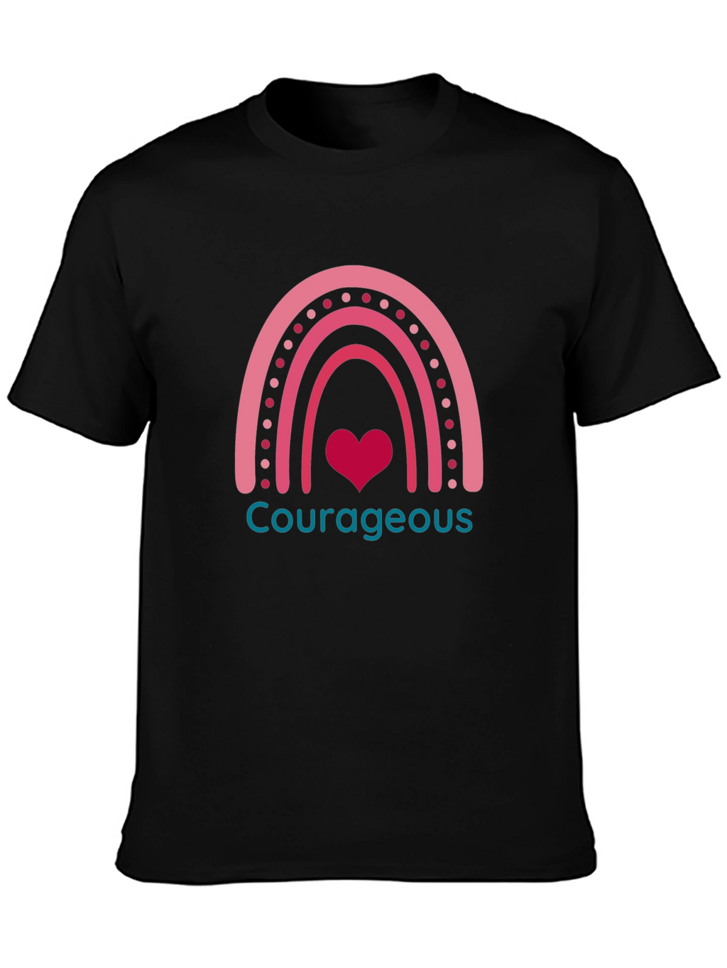 Courageous Heart Rainbow Graphic Tee
