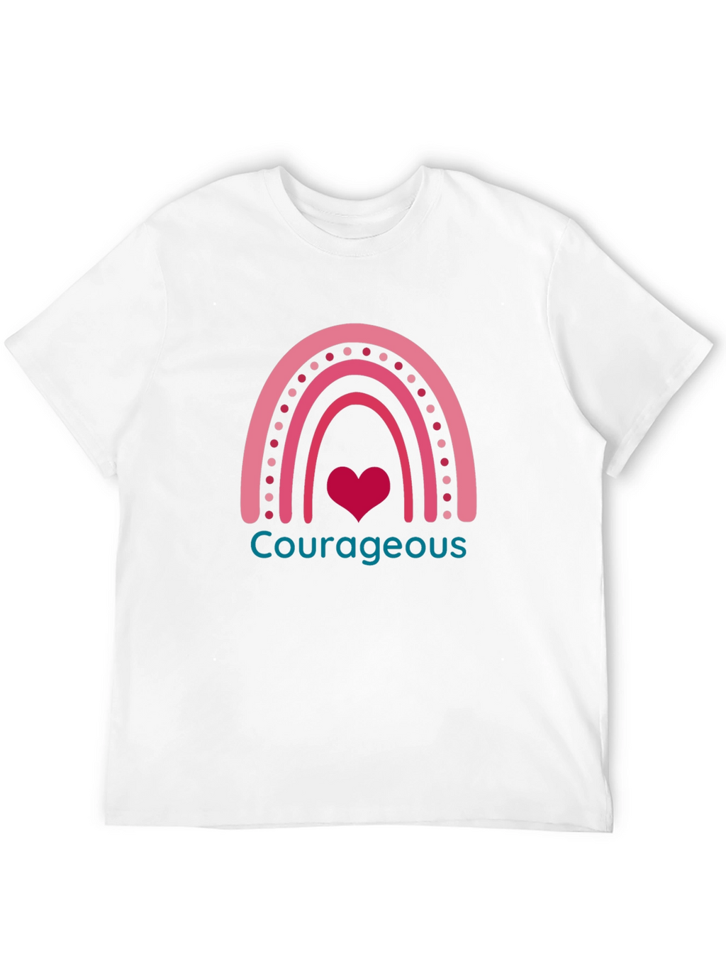 Courageous Heart Rainbow Graphic Tee