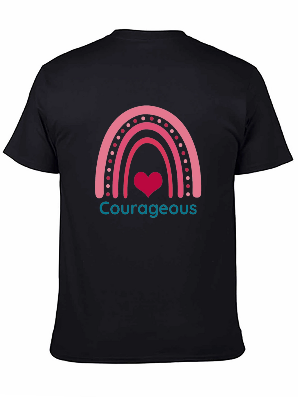 Courageous Heart Rainbow Graphic Tee