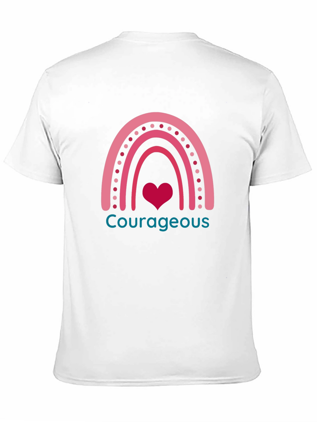 Courageous Heart Rainbow Graphic Tee